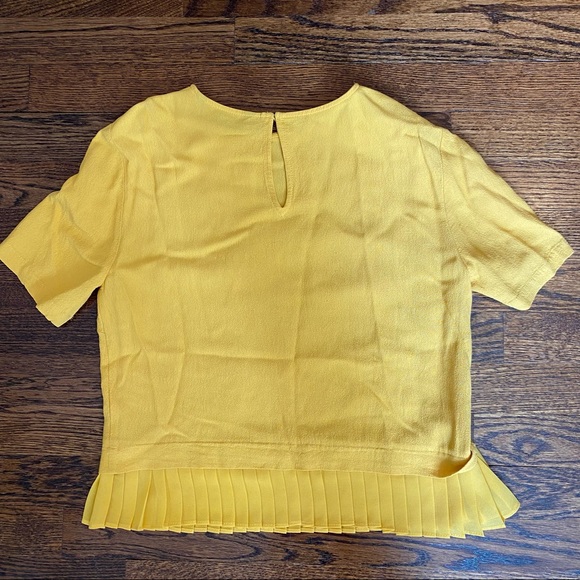Zara Yellow Cropped Blouse - Picture 2 of 4